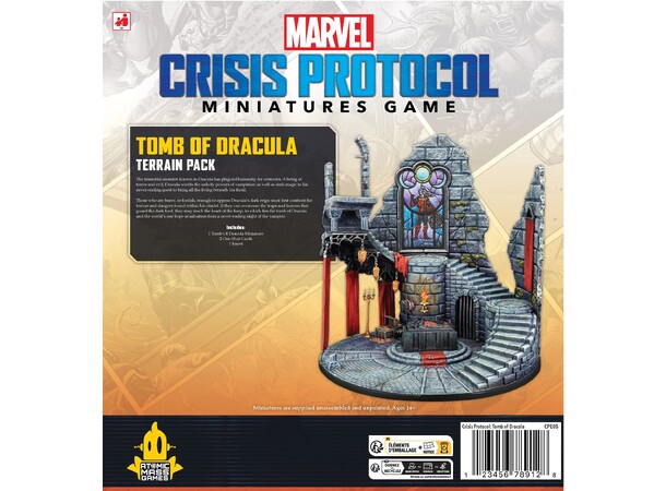 Marvel Crisis Protocol Tomb of Dracula Terrain Pack till Marvel Crisis Protocol 