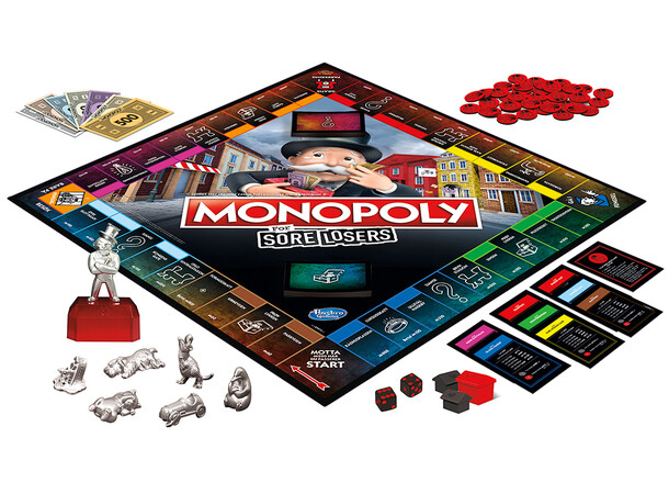 Monopoly For Sore Losers Brädspel Svensk utgåva 