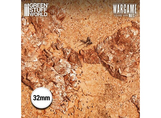 Neoprene Mat 22x32 Dreadrock Badlands Green Stuff World - 56 x 76 cm 