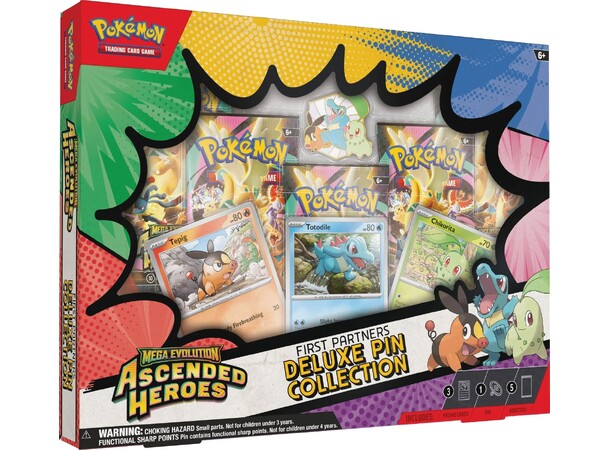 Pokemon Ascended Heroes Deluxe Pin Coll First Partners 