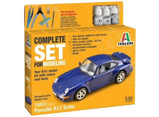 Porsche 911 Turbo Complete Set Italeri 1:24 Byggsats 