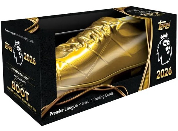 Premier League 2026 Golden Boot Tin Topps 