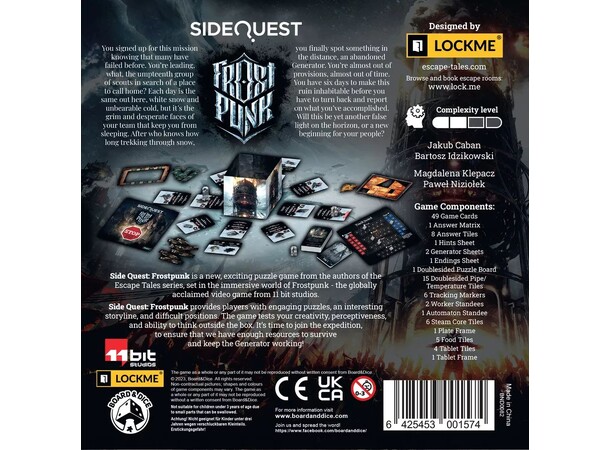 SideQuest Frostpunk Brädspel