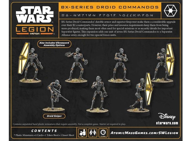 Star Wars Legion BX-Series Droid Commandos Unit Expansion 