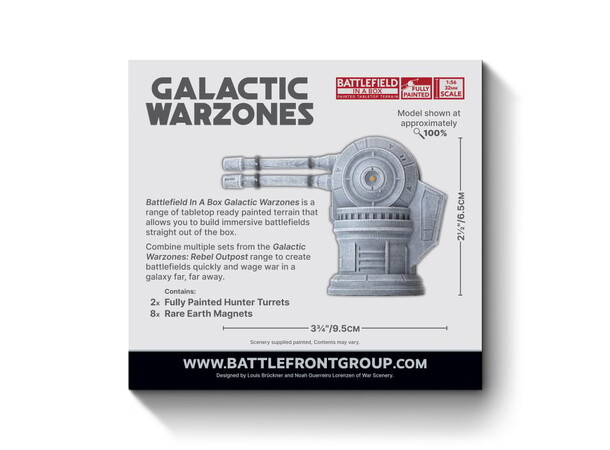 Terräng Rebel Outpost Hunter Turrets Battlefield in a Box - Galactic Warzones 