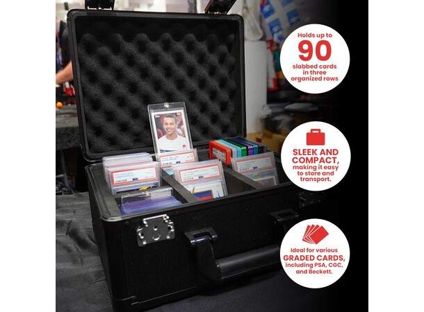 Trading Card Suitcase Black Small Evoretro 