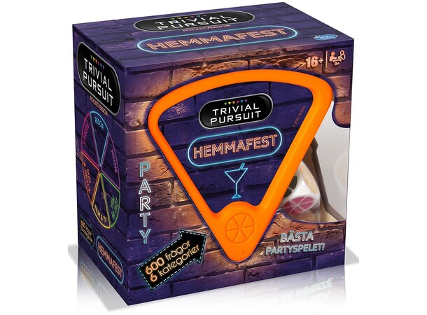 Trivial Pursuit Hemmafest Partyspel Svensk utgåva 