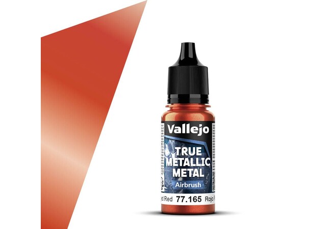 Vallejo True Metallic Airbrush Forged Red - True Metallic Metal 