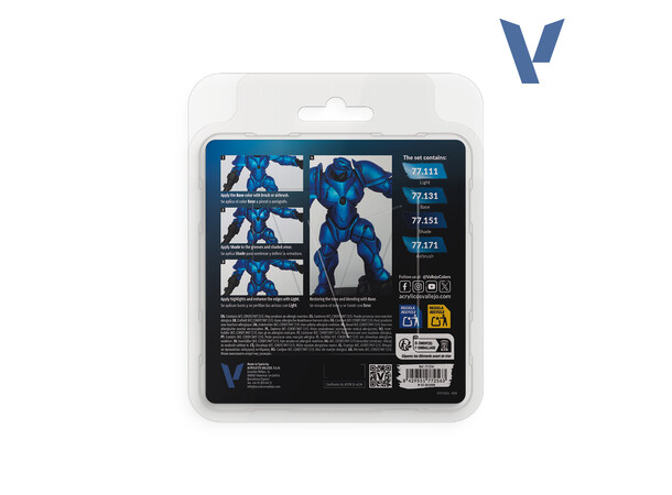 Vallejo True Metallic Set Sapphire Blue True Metallic Metal 