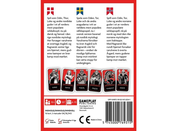 Varulv Pocket Kortspel - Reseutgåva Svensk utgåva 
