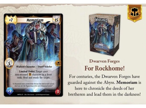 Warlord Dwarven Forges Starter Deck Saga of the Storm Into the Accordlands 