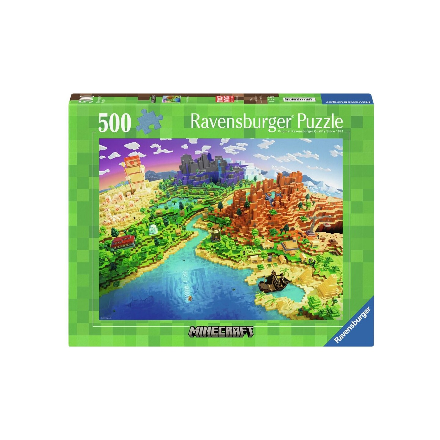 Minecraft 500 bitar Pussel Ravensburger Puzzle