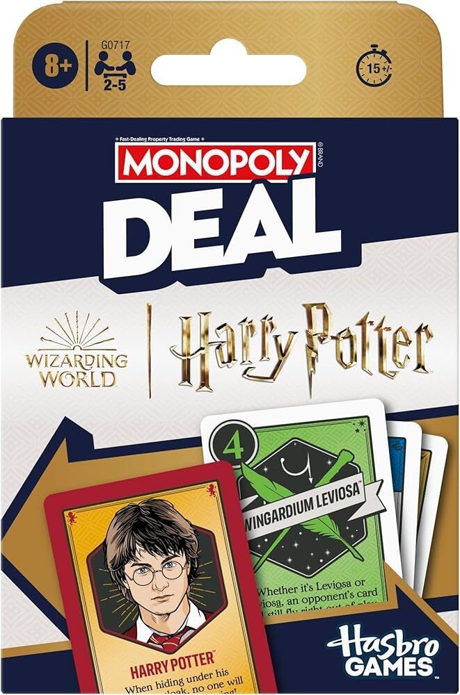 Monopoly Deal Harry Potter Kortspill Norsk/Dansk utgåva