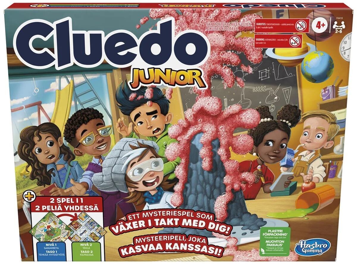 Cluedo Junior 2 Games In 1 Brädspel Svensk Utgåve