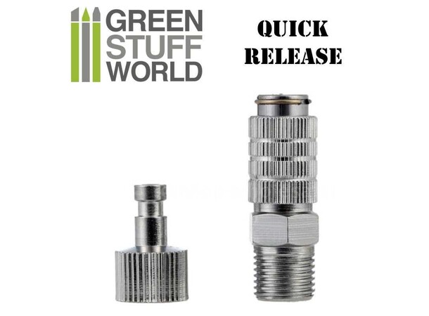 Airbrush QuickRelease Adapter 1/8 Green Stuff World 