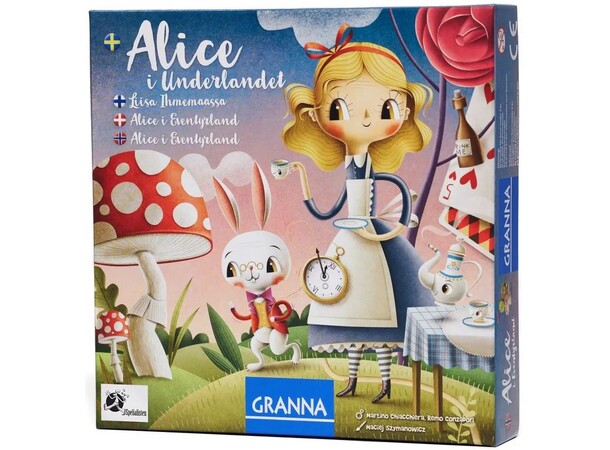 Alice i Underlandet Brädspel Svensk utgåva 