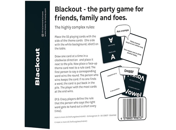 Blackout Partyspel 