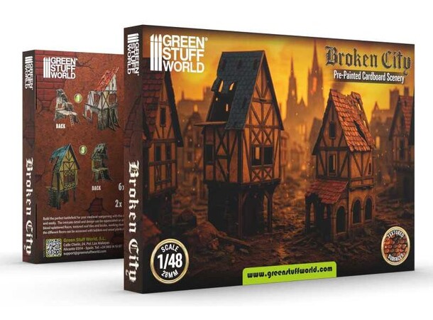 Broken City Terrain Set Green Stuff World 