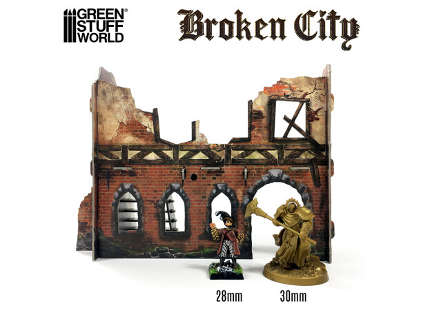 Broken City Terrain Set Green Stuff World 