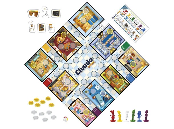 Cluedo Junior 2 Games In 1 Brädspel Svensk Utgåve 