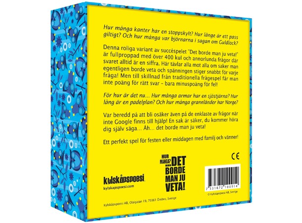 Det borde man ju veta Hur många Partyspel - Svensk utgåva 