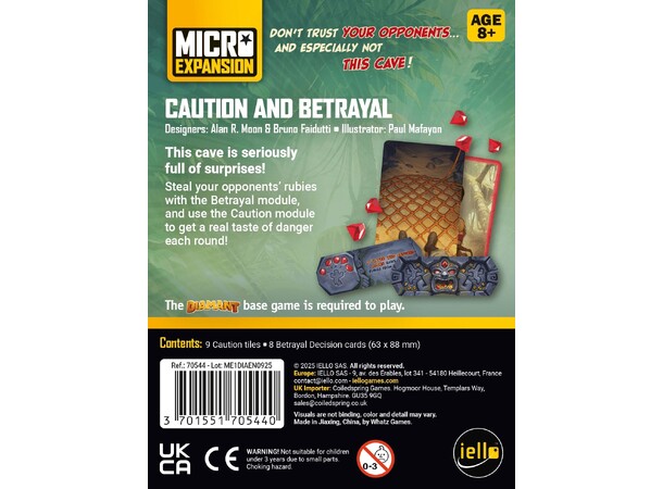 Diamant Caution & Betrayal Expansion Expansion till Diamant 