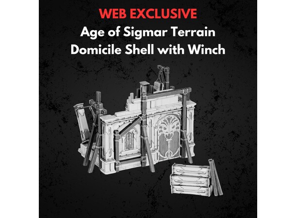 Domicile Shell with Winch Terrain Warhammer Age of Sigmar 