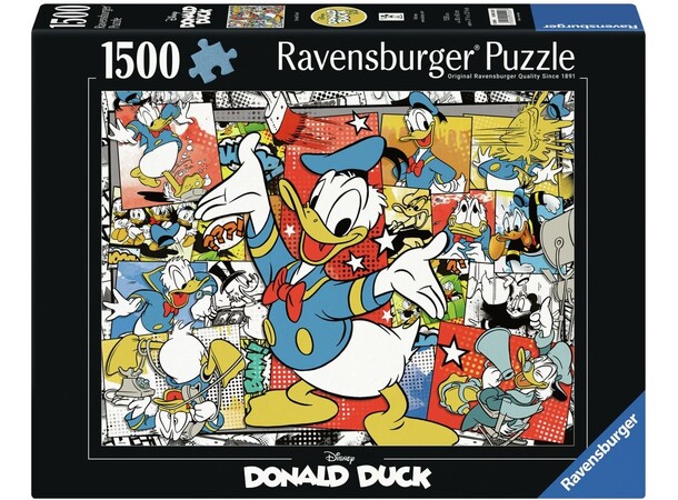 Donald Duck 1500 bitar Pussel Ravensburger Puzzle 