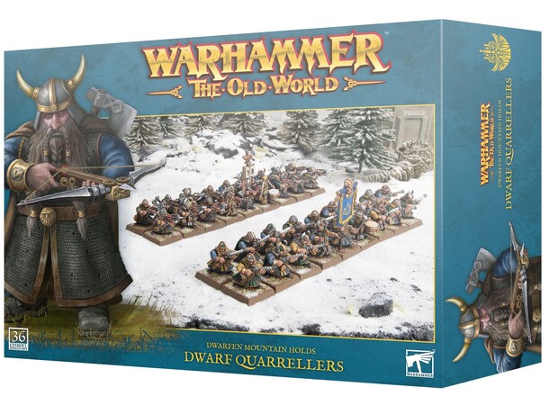 Dwarfen Mountain Holds Quarrellers Warhammer The Old World 
