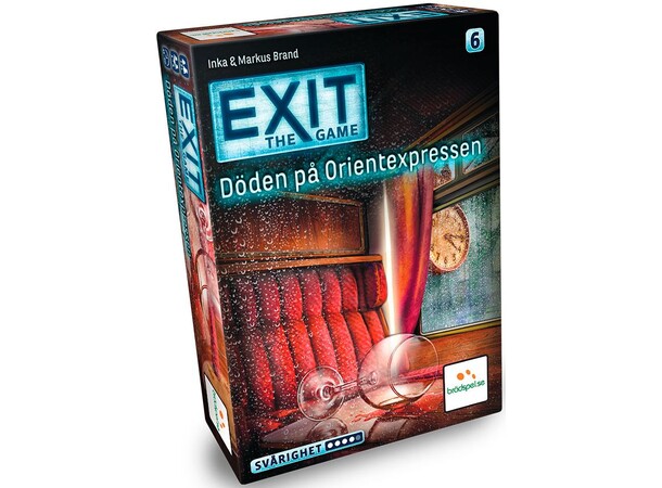 EXIT 6 Döden På Orientexpressen Brädspel Svensk utgåva 