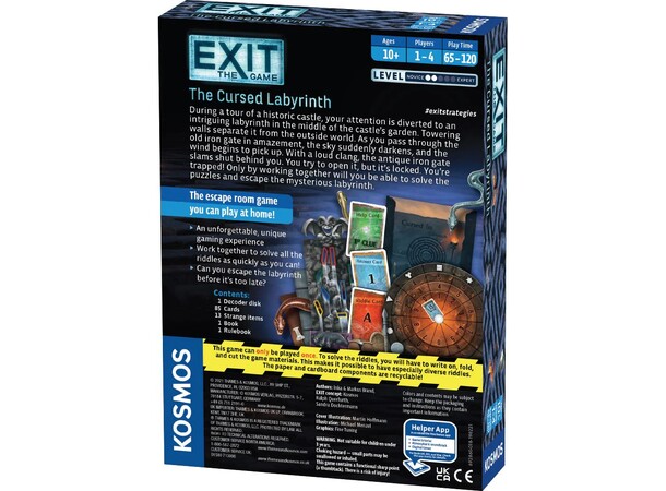 EXIT The Cursed Labyrinth Brädspel 