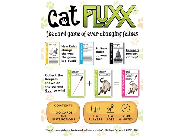 Fluxx Cat Kortspel 
