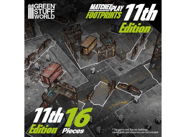 Glasspack Footprints for 40K 11th Ed Green Stuff World 