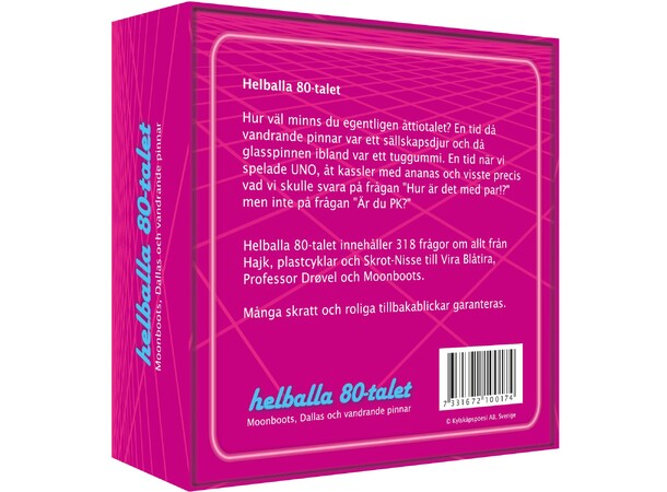 Helballa 80-talet Partyspel Svensk utgåva 