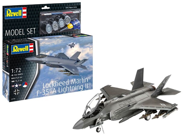 Lockheed Martin F-35A Lightning II Revell 1:72 Byggsats 
