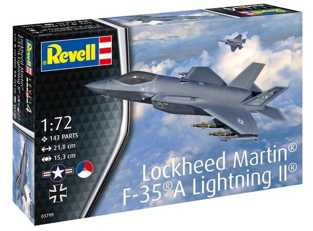Lockheed Martin F-35A Lightning II Revell 1:72 Byggsats 