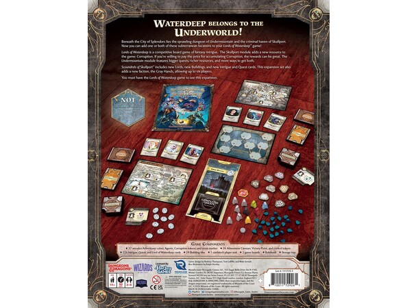 Lords of Waterdeep Scoundrels Skullport Expansion till Lords of Waterdeep 