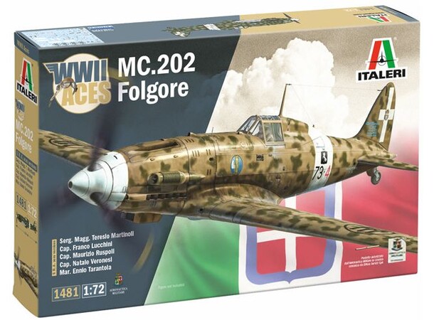 MC.202 Folgore Aces Italeri 1:72 Byggsats 