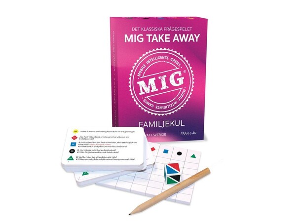 MIG Take Away Familjekul Frågespel Svensk utgåva 