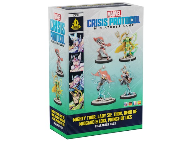 Marvel Crisis Protocol Mighty Thor/Sif Lady Sif/Thor/Loki Character Pack 