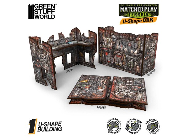 Matched Play U-Shaped Ruin Orks Pre-Painted - Green Stuff World 