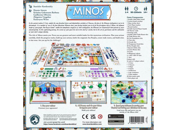 Minos Dawn of the Bronze Age Brädspel 