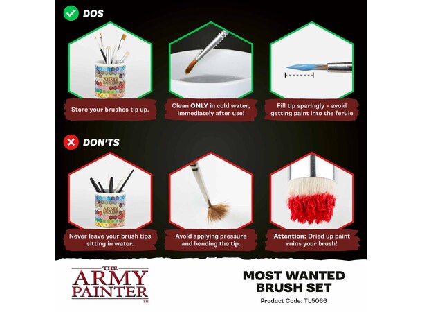 Most Wanted Brush Set The Army Painter - 2025 