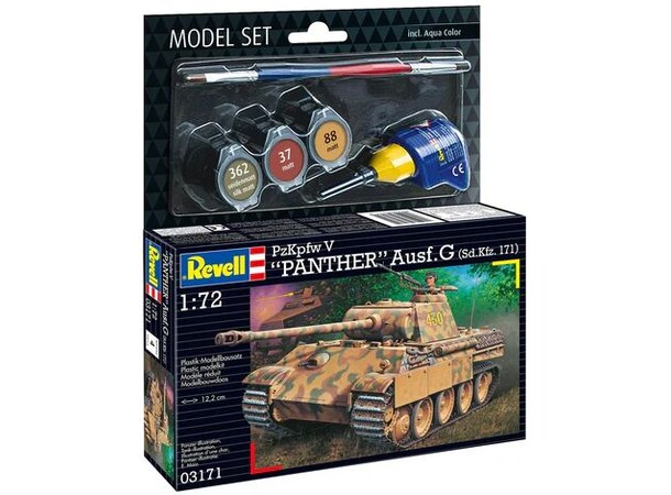 Panther Ausf. G Starter Set Revell 1:72 Byggsats 