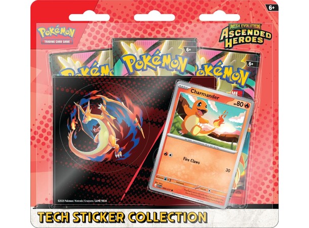 Pokemon Ascended Heroes Tech Sticker #1 Charmander 