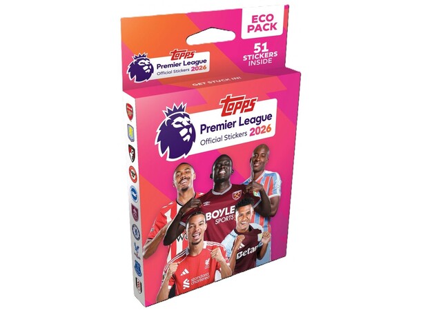 Premier League 2026 Sticker Eco Pack Topps Official Stickers 