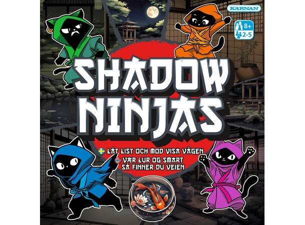 Shadow Ninjas Brädspel Svensk utgåva 
