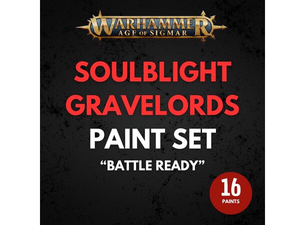 Soulblight Gravelords Paint Set Warhammer Age of Sigmar - Battle Ready 