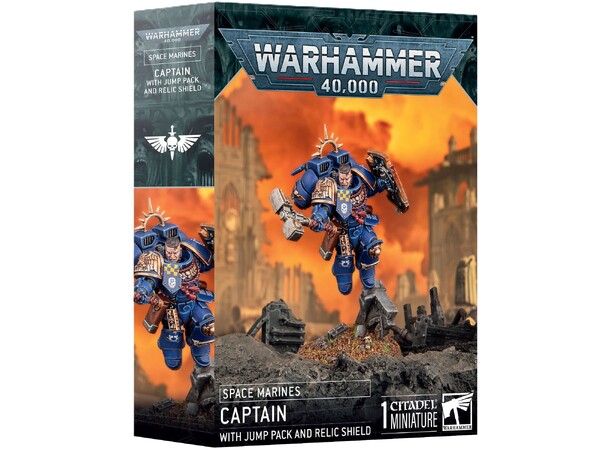 Space Marines Captain Jump Pack & Relic Shield - Warhammer 40K 