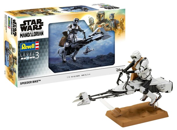 Star Wars Speeder Bike The Mandalorian Revell 1:12 Byggsats 